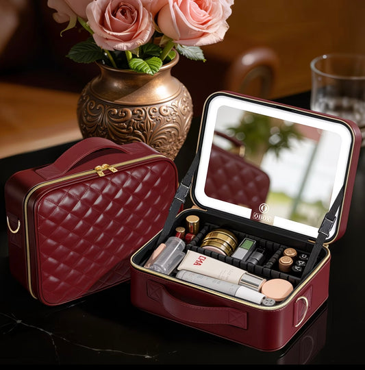 Premium TOBOX Ankola Makeup Bag with LED Mirror