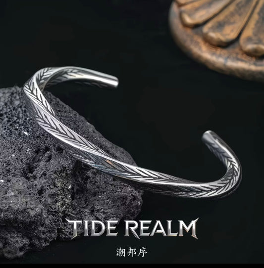 ChaoBang Stainless Steel Retro MΓΆbius Bracelet for Men