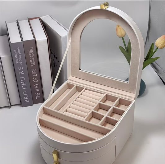 Multi-layer palace-style luxury jewelry box
