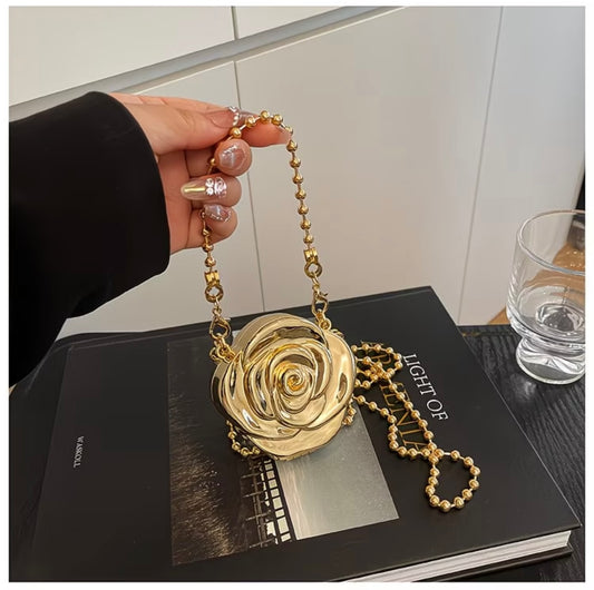 Niche Floral Design Shoulder Crossbody Evening Party Handbag