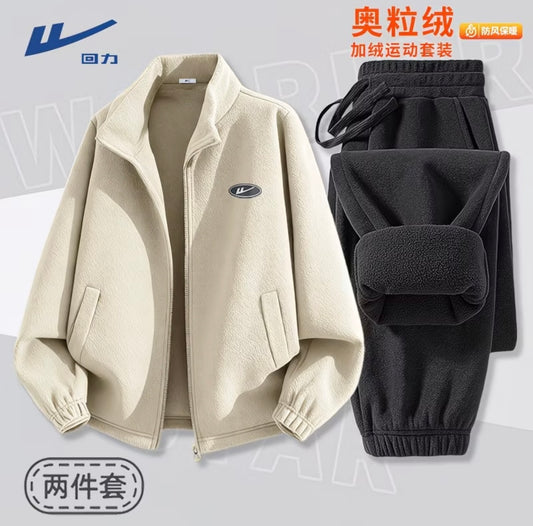 Warrior Heavyweight Fleece-Lined Sports Set for Men