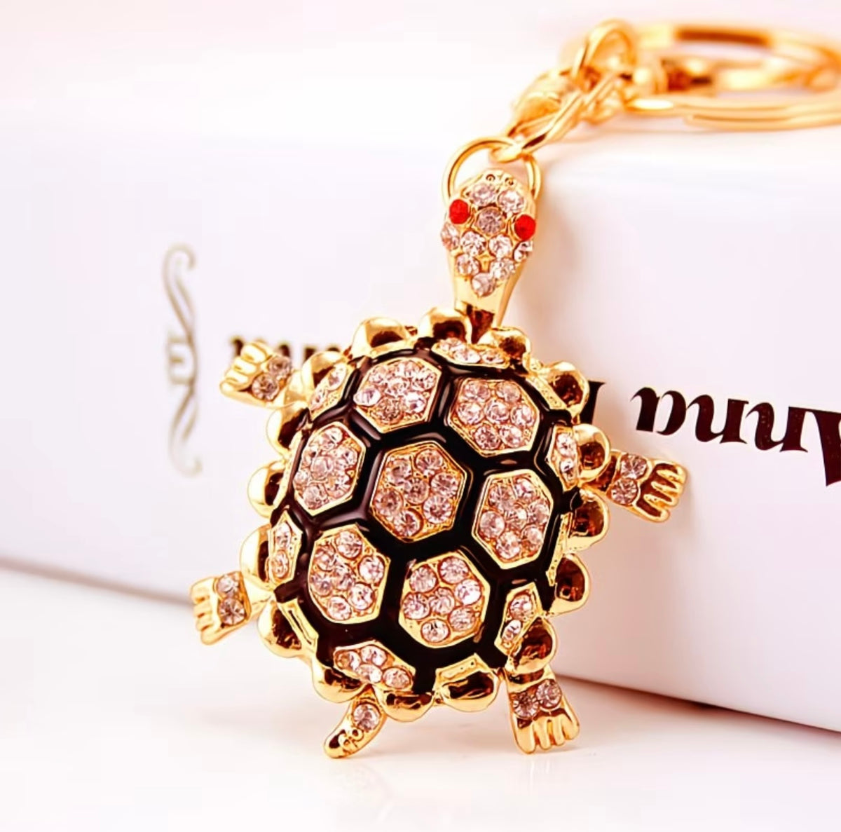 Exquisite Cute Turtle Car Keychain -
Bag Accessory, Key Ring, Bag
Charm Gift 🐢