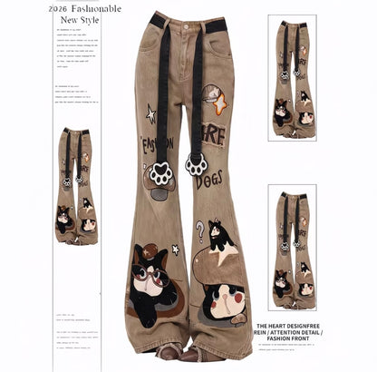 Cute elegant flared jeans for women