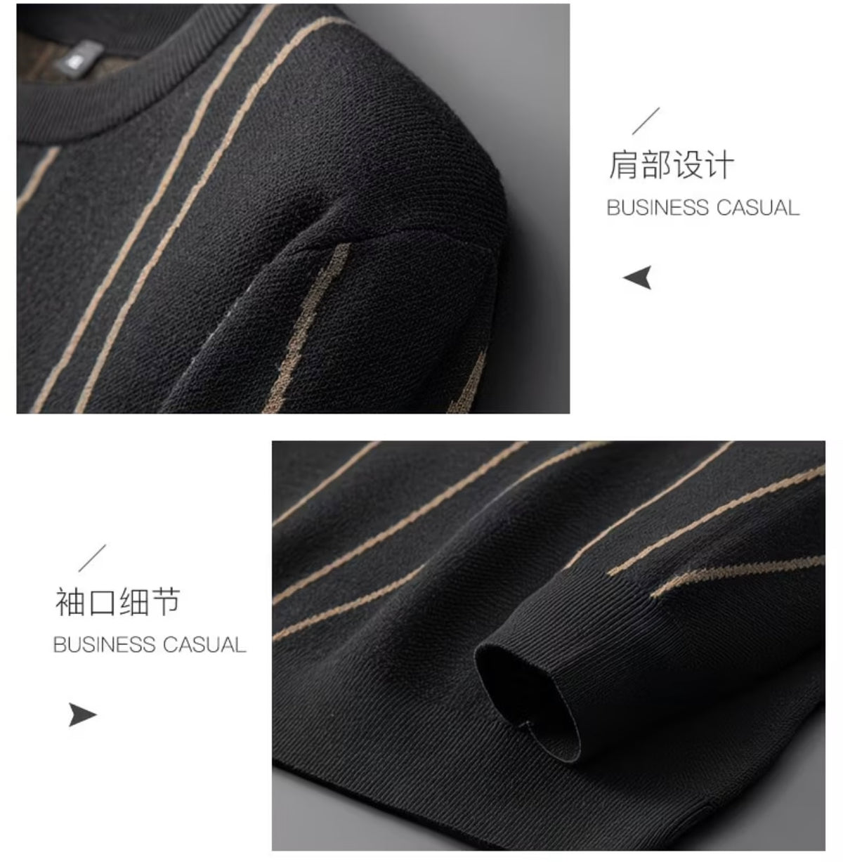 Autumn Winter Plus Size Men's Long Sleeve Knitted Sweater, Loose Fit Casual Round Neck Pullover warmer