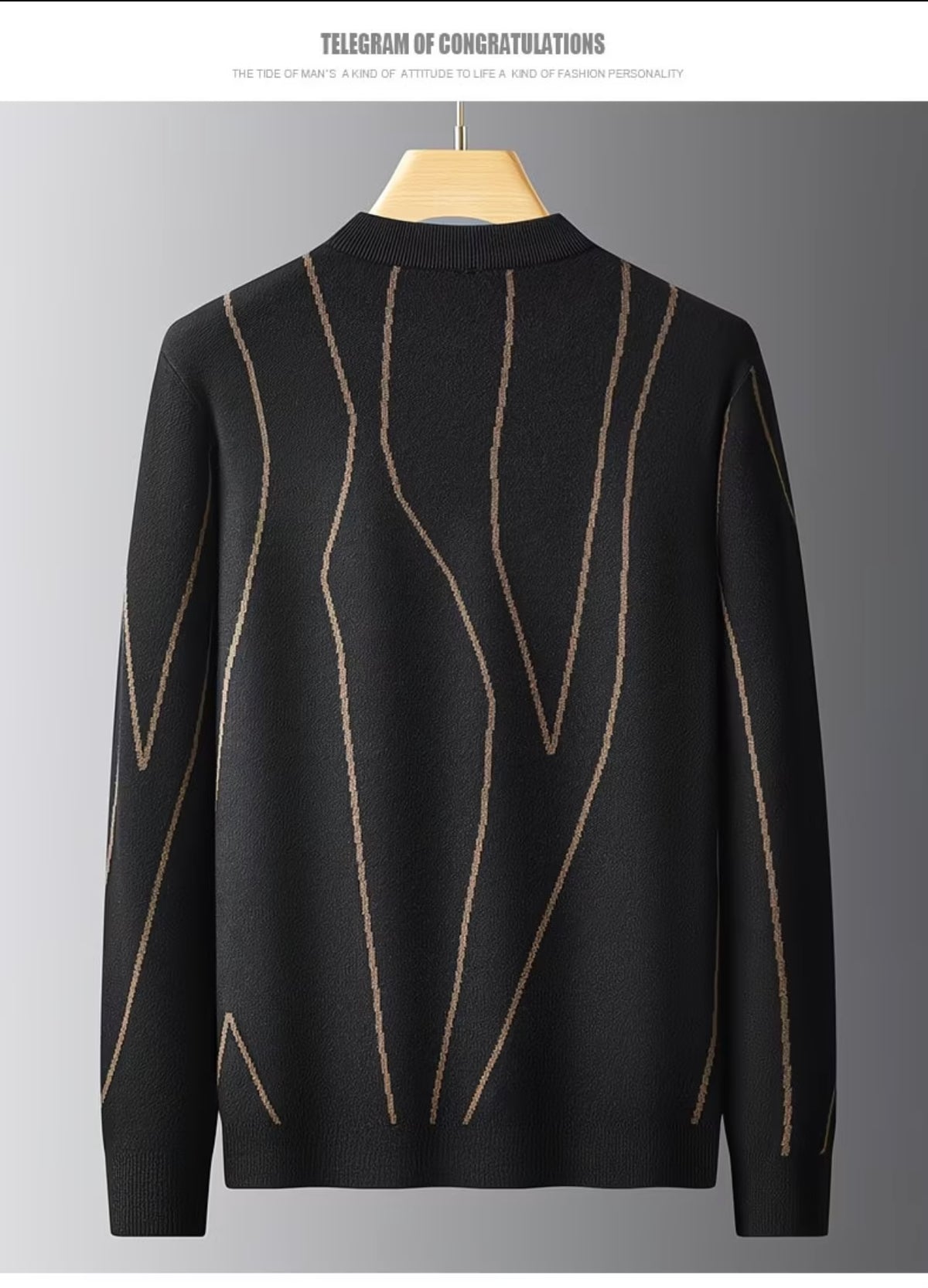 Autumn Winter Plus Size Men's Long Sleeve Knitted Sweater, Loose Fit Casual Round Neck Pullover warmer