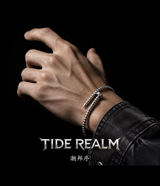 ChaoBang Beaded Water Chestnut Studded Bracelet for Men