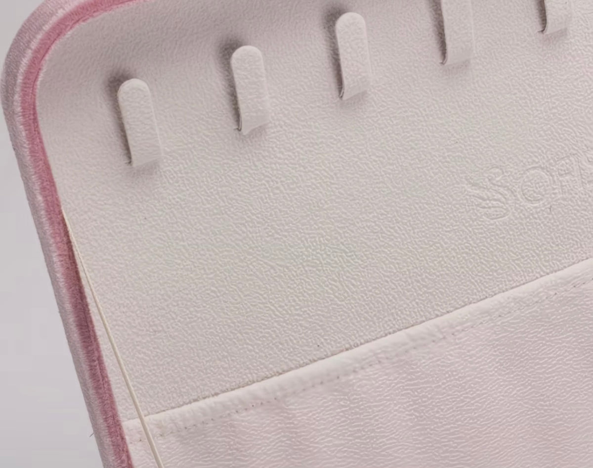 DE Luxury High-End Exquisite Velvet Jewelry Box Large Capacity