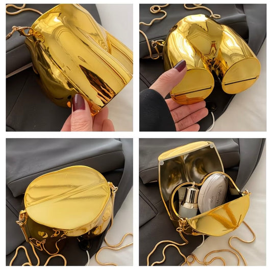 Super Popular Quirky Butt-Shaped funny Metal Bag for Women