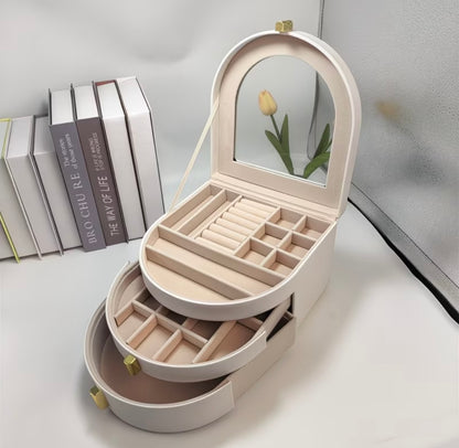 Multi-layer palace-style luxury jewelry box