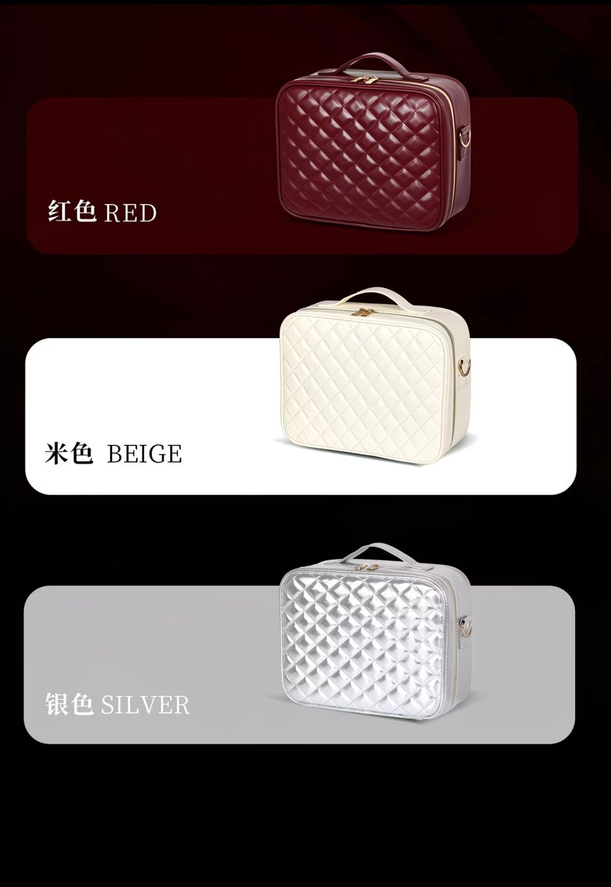Premium TOBOX Ankola Makeup Bag with LED Mirror
