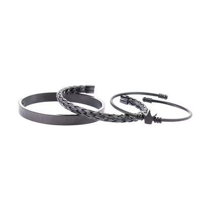 ChaoBang Black Knight Crown Stackable , trendy Adjustable Personalized Bracelet
