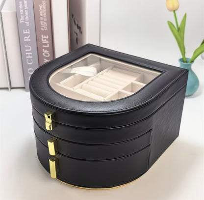 Multi-layer palace-style luxury jewelry box