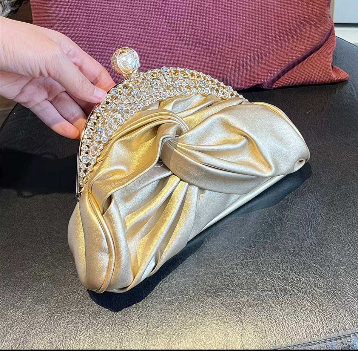 New Style Elegant Party Rhinestone Clutch Bag Vintage Qipao-Inspired Shoulder Purse for Banquets