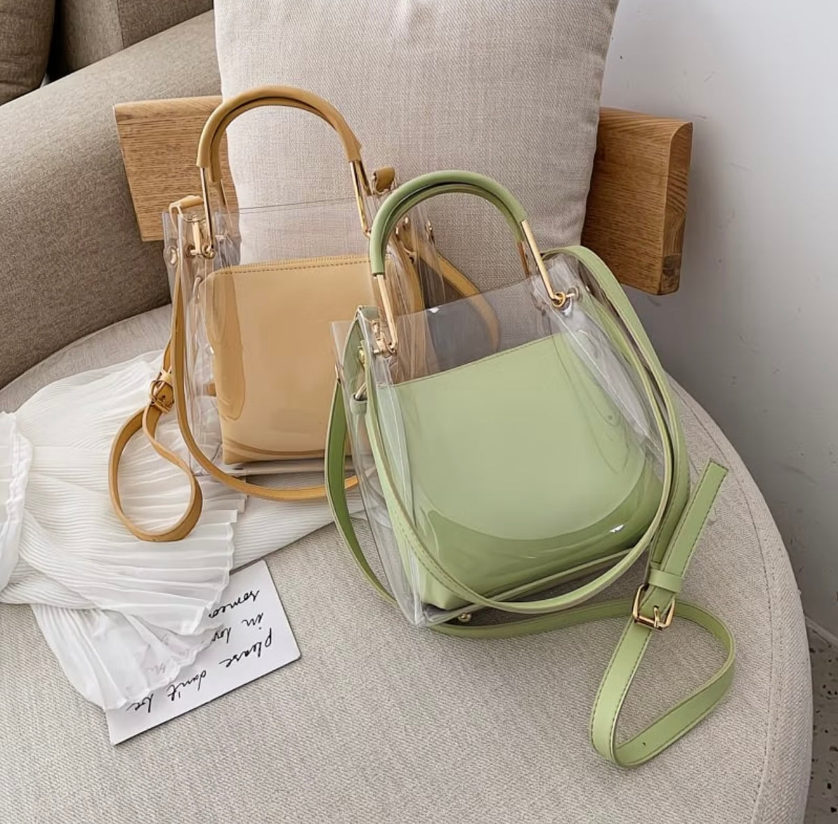 Korean Style Versatile Transparent Jelly Shoulder Bag, Fashionable and Stylish Crossbody Purse