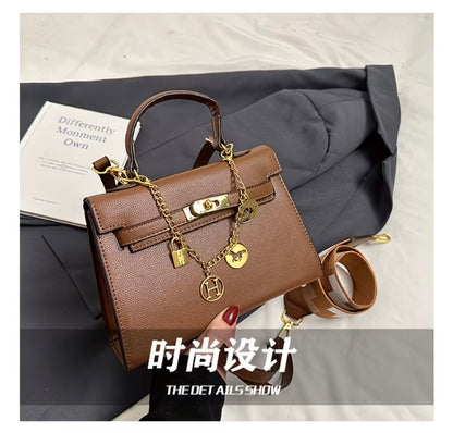 Premium Quality Retro Fashionable Handbag - Kelly-style Light Luxury Versatile Shoulder Crossbody Bag 💼