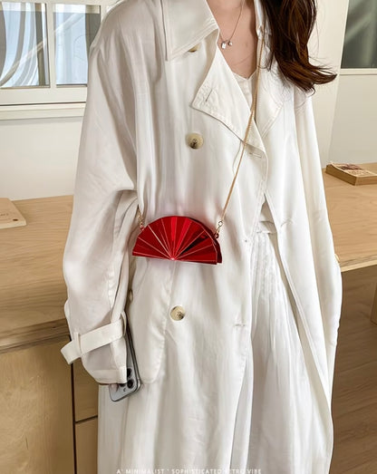 New European Cross-border Style Unique Fan-shaped Clutch for women