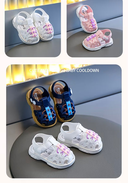 Closed-Toe Soft-Soled Toddler Walking Shoes, Non-Slip
Beach Sports Shoes