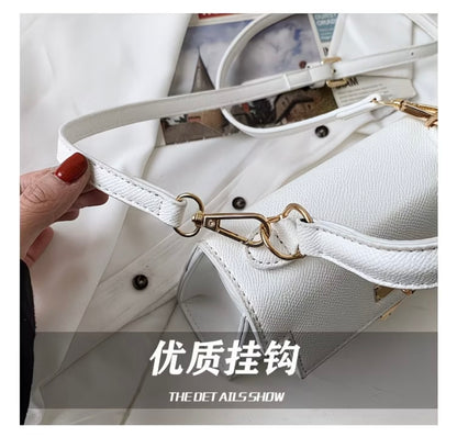 Crossbody Bag - Versatile Small Square Shoulder Bag, French-style Premium Genuine Leather Light Luxury Vintage Women's Handbag