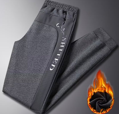 ZLSHIJIA Men's Pure Cotton Sports Pants, Casual Loose-Fit Versatile Tapered Leg Long Pants