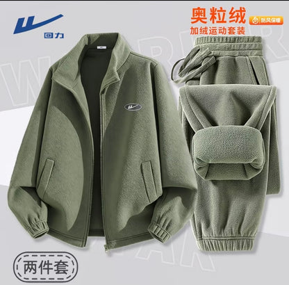 Warrior Heavyweight Fleece-Lined Sports Set for Men