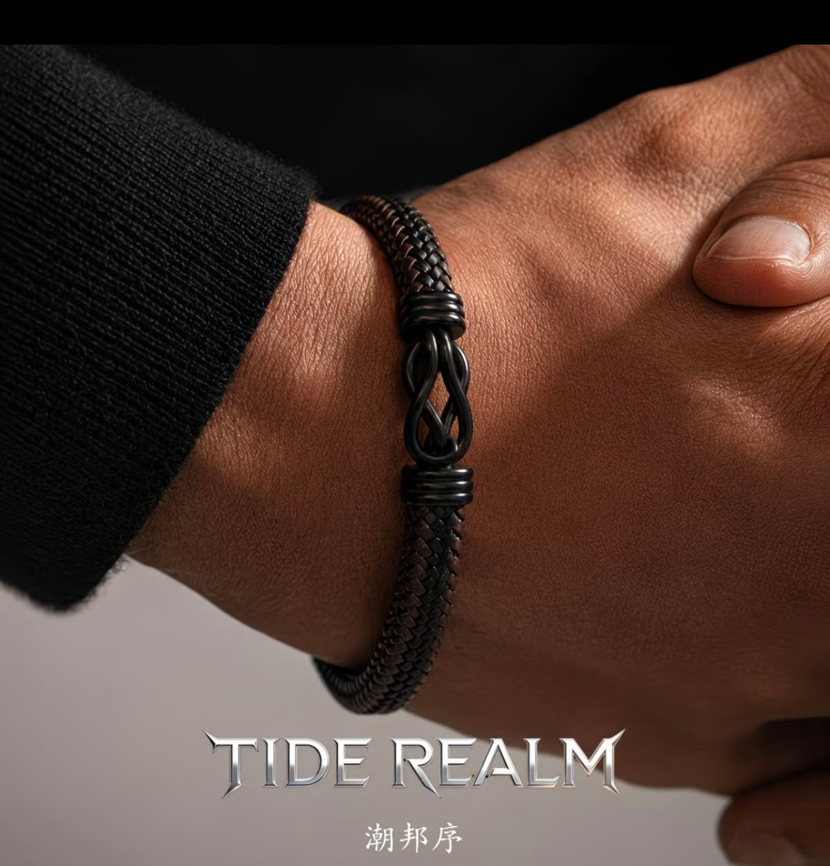 ChaoBang Punk Retro Bracelet for Men, Hip-Hop Style Leather Wristband with Magnetic Clasp