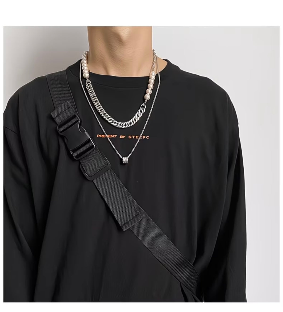Stainless Steel Hip-Hop Style Men's Necklace