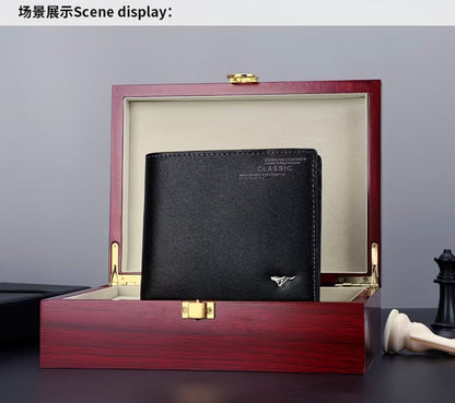 Septwolves Men's Genuine Leather
Wallet - Stylish, Versatile Purse for Students, Young / Adults