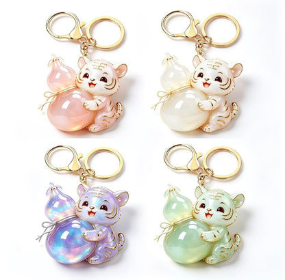 [Cute Tiger Brings Fortune - Auspiciousness keyring ancient style]