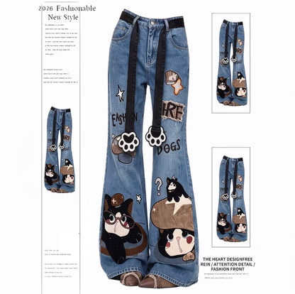 Cute elegant flared jeans for women