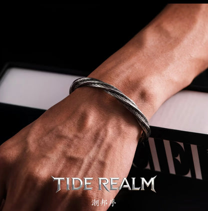 ChaoBang Stainless Steel Retro Möbius Bracelet for Men