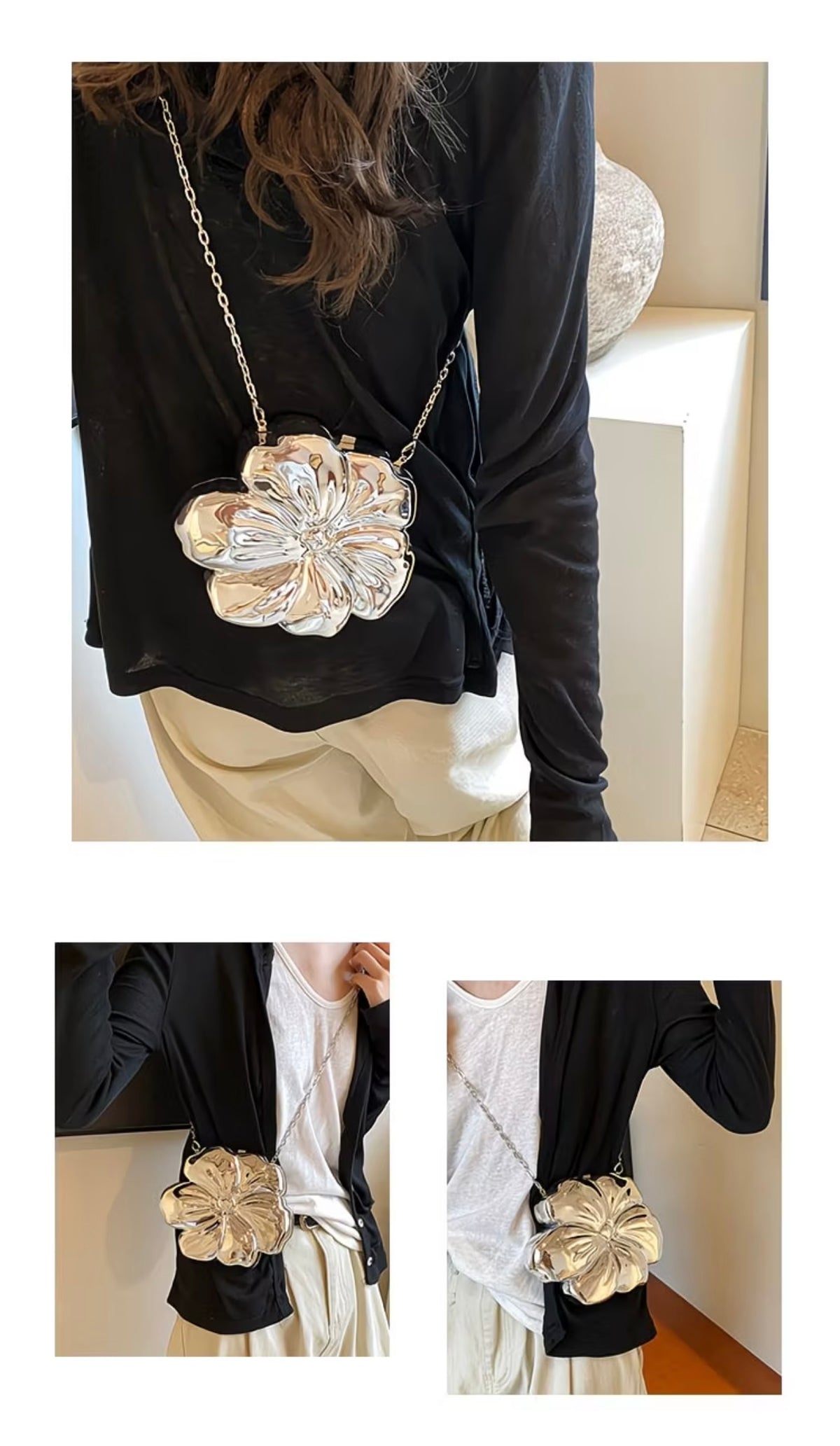 2026 New Floral-Shaped Stylish Sweet Crossbody Bag, Internet-Famous