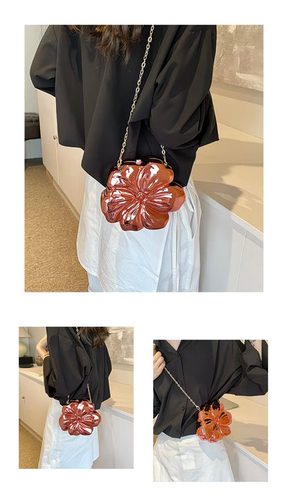 2026 New Floral-Shaped Stylish Sweet Crossbody Bag, Internet-Famous