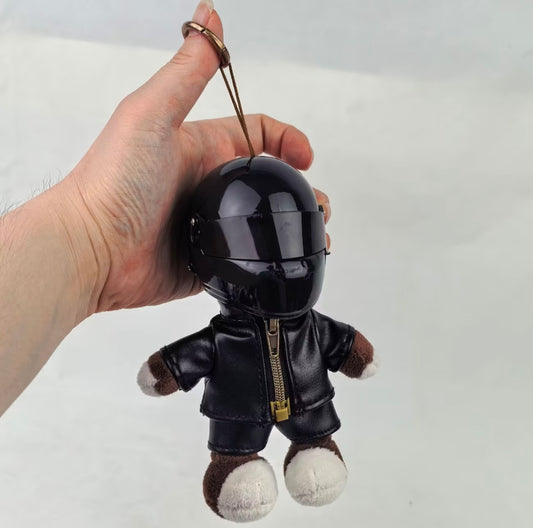 Keychain Pendant - Bear Plush Toy Decoration for Motorcycle Helmets, Car Ornaments