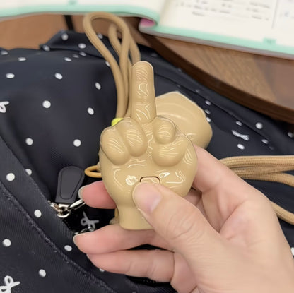 Abstract Funny Middle Finger Gesture Keychain - Prank Gift 🖕