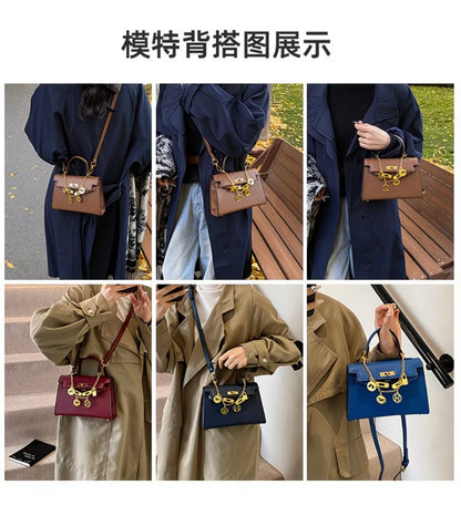 Premium Quality Retro Fashionable Handbag - Kelly-style Light Luxury Versatile Shoulder Crossbody Bag 💼