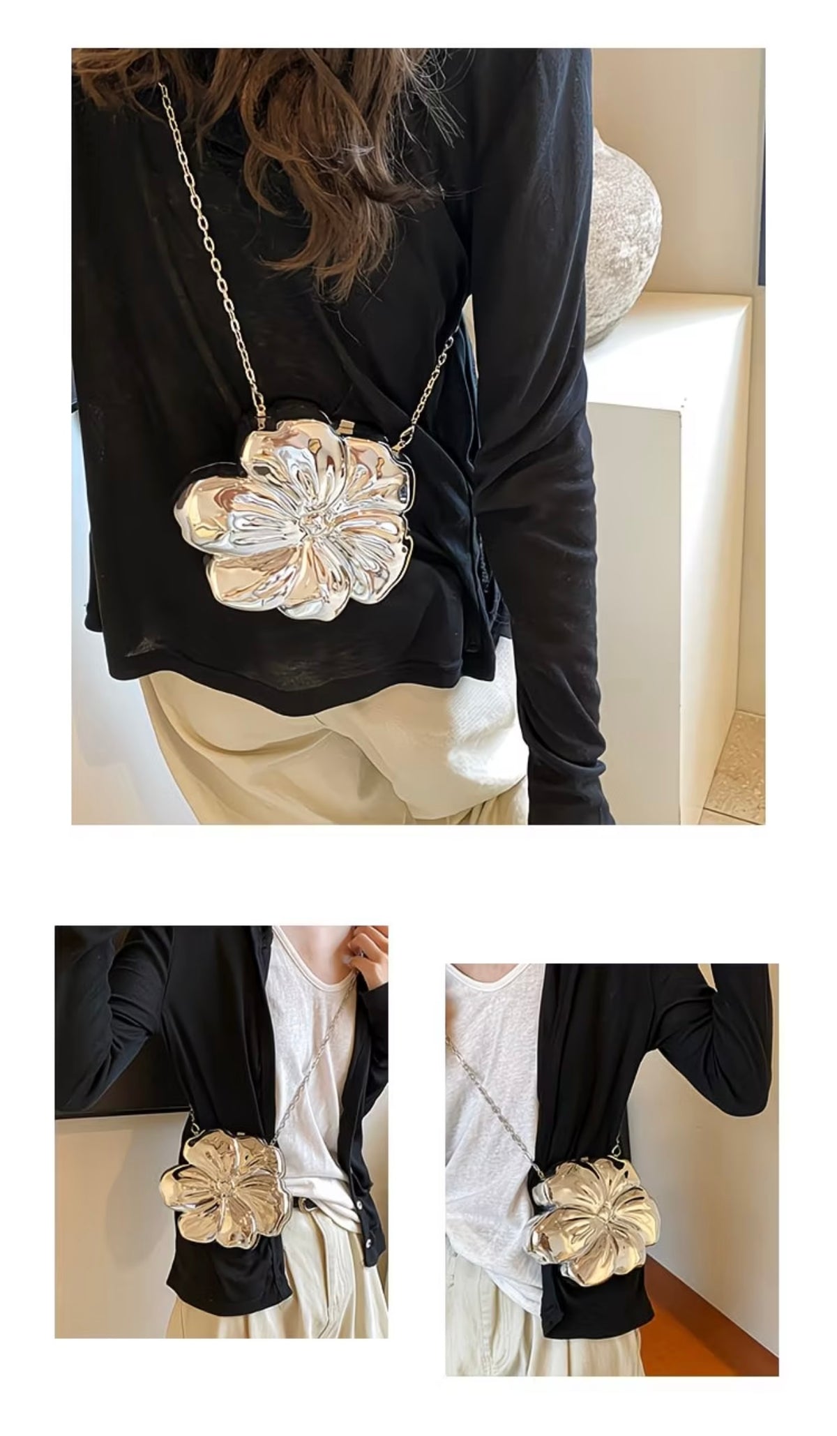 2026 New Floral-Shaped Stylish Sweet Crossbody Bag, Internet-Famous