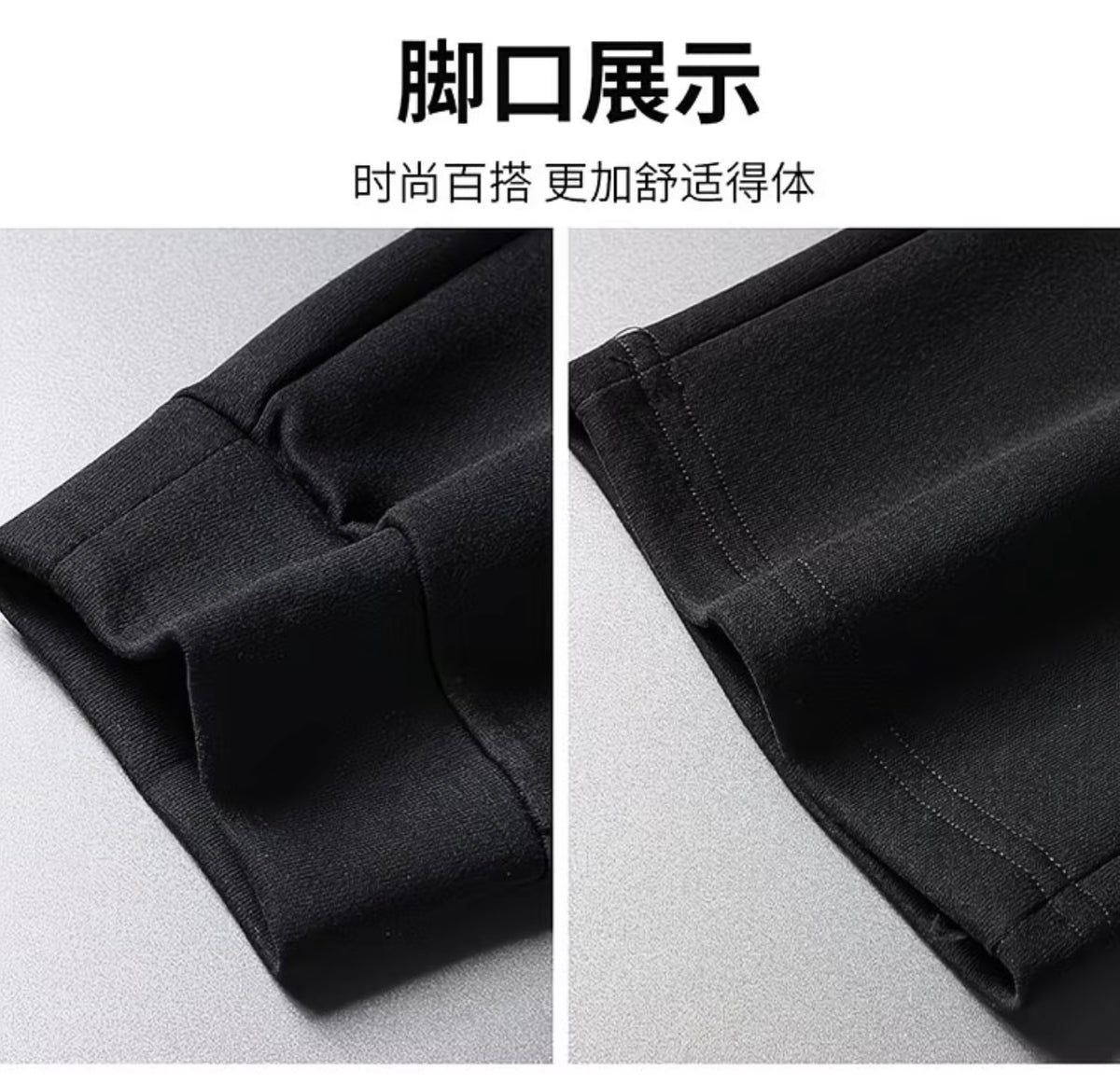 ZLSHIJIA Men's Pure Cotton Sports
Pants, Casual Loose-Fit Versatile Tapered Leg Long Pants