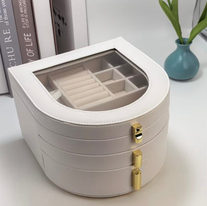 Multi-layer palace-style luxury jewelry box