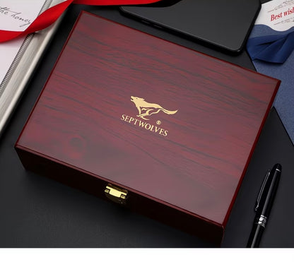 Septwolves Men's Genuine Leather
Wallet - Stylish, Versatile Purse for Students, Young / Adults