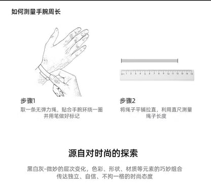 ChaoBang Punk Retro Bracelet for Men, Hip-Hop Style Leather Wristband with Magnetic Clasp