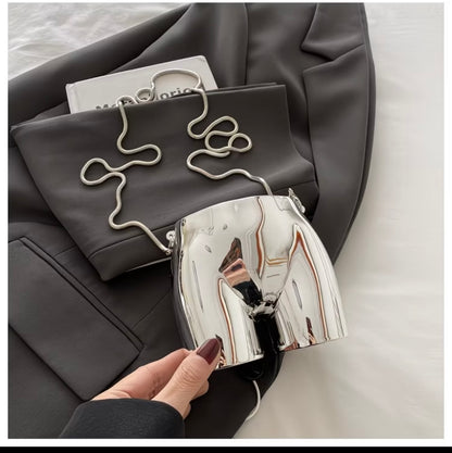 Super Popular Quirky Butt-Shaped funny Metal Bag for Women