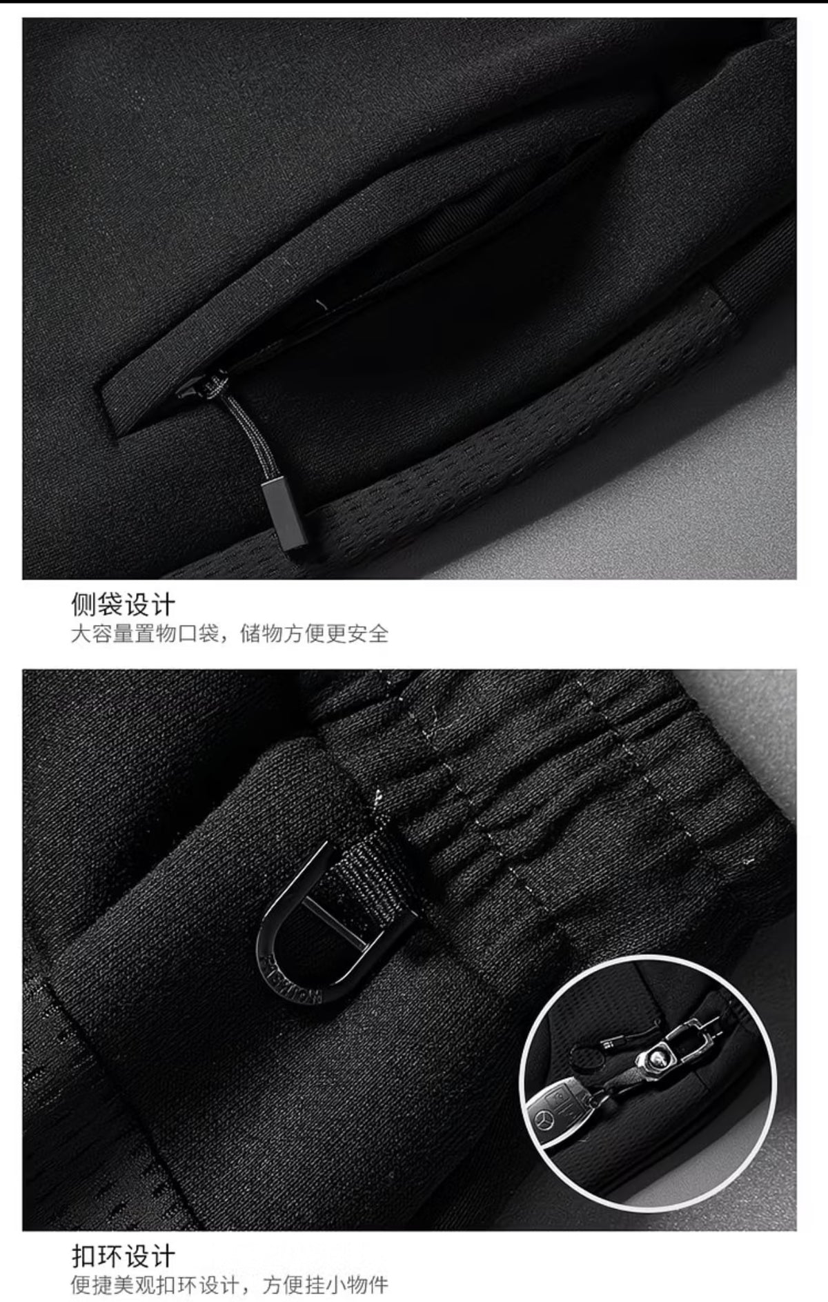 ZLSHIJIA Men's Pure Cotton Sports
Pants, Casual Loose-Fit Versatile Tapered Leg Long Pants