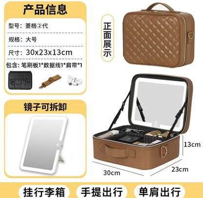 Premium TOBOX Ankola Makeup Bag with LED Mirror