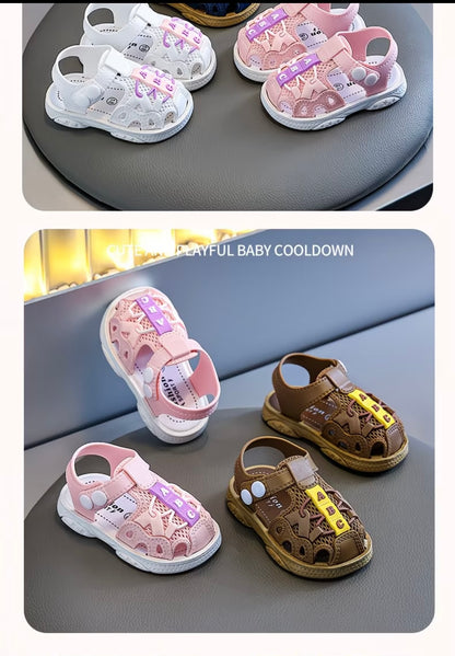 Closed-Toe Soft-Soled Toddler Walking Shoes, Non-Slip
Beach Sports Shoes