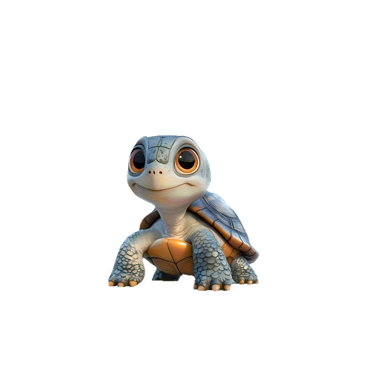 Blue Big-Eyed Turtle Keychain Flat
Acrylic Backpack Charm  Key Decoration