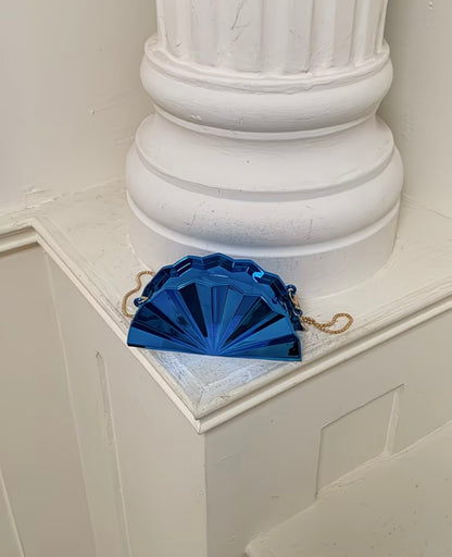 New European Cross-border Style Unique Fan-shaped Clutch for women