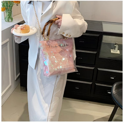 Premium style tote bag for women , Fashionable Beach Jelly Bag