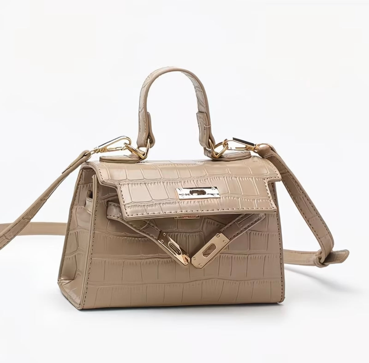 Stylish and Premium 2026 New Kelly Bag - Single Shoulder Crossbody Handbag, Fashionable Crocodile Leather Versatile Small / Large Purse