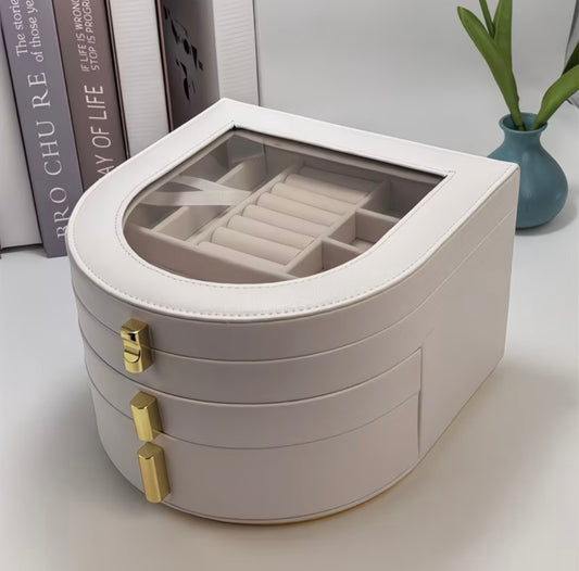Multi-layer palace-style luxury jewelry box