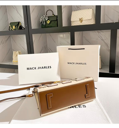 MACK JHARLES Stylish Fashionable Commuter Kelly Bag for Women 2026 New Embroidered Large Capacity
Handbag